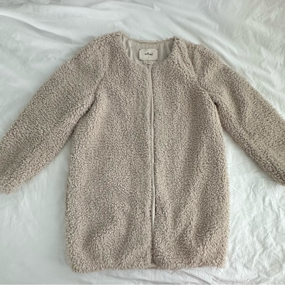 Aritzia Wilfred Sherpa Coat - Picture 1 of 4
